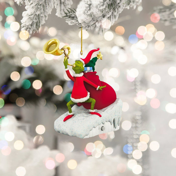 Green Headdress Grinch Christmas Tree Pendant Decoration
