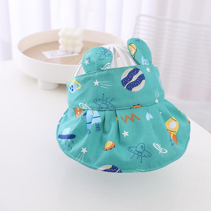 Summer Children Cartoon Animal Ears Empty Sun Hat