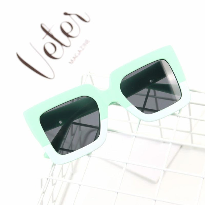 Children's Sunglasses color matching wide edge frame