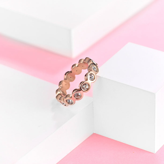 Fashion Titanium Steel Ring Jewelry Female