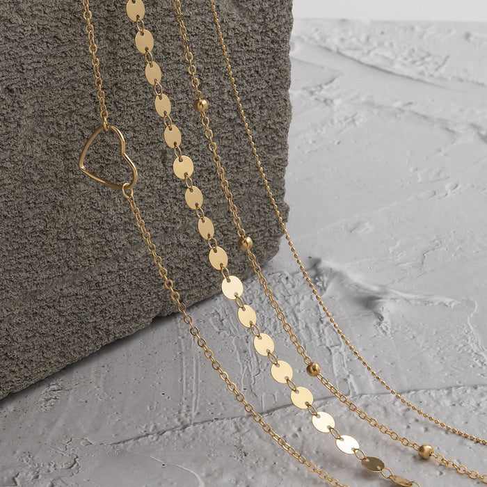 Sexy Sweet Cool Metal Copper Bead Sequin Waist Chain