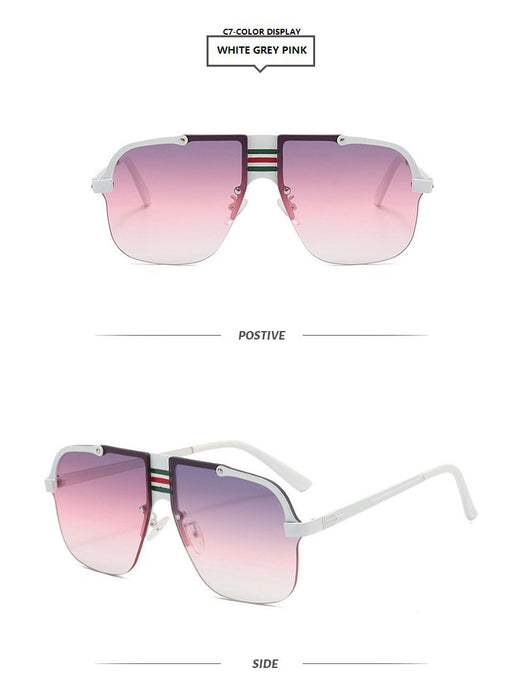 Square large frame sunglasses