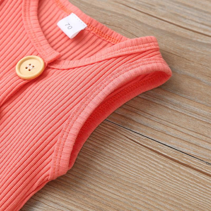 Summer Baby Sleeveless One-piece Bodysuit