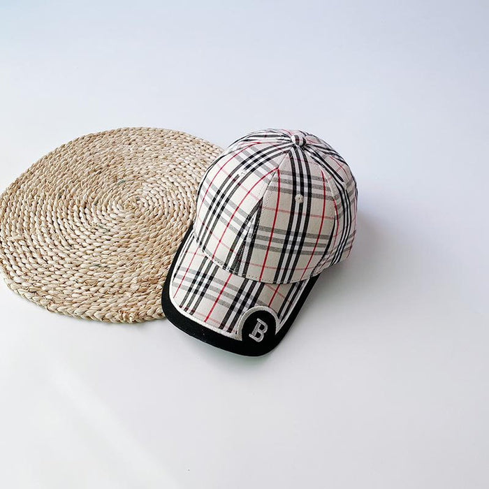 Fashion Bound Color Stripe B Letter Children's Baseball Cap