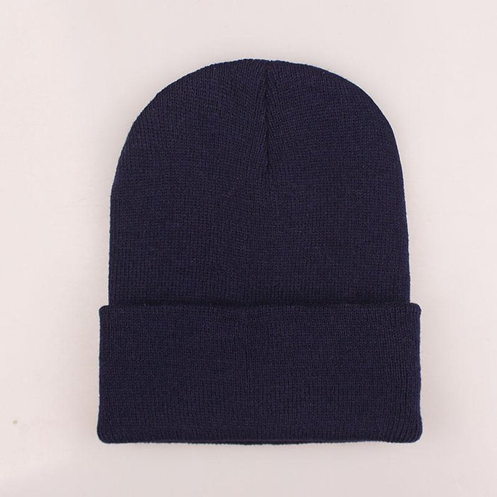 Winter Hats for Unisex Beanies Knitted Solid Cute Hat