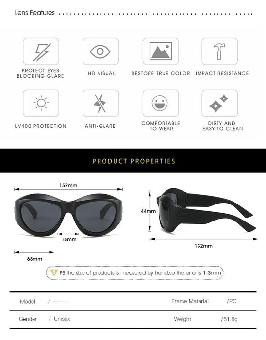 Unique Irregular Hip Hop Sunglasses For Women New