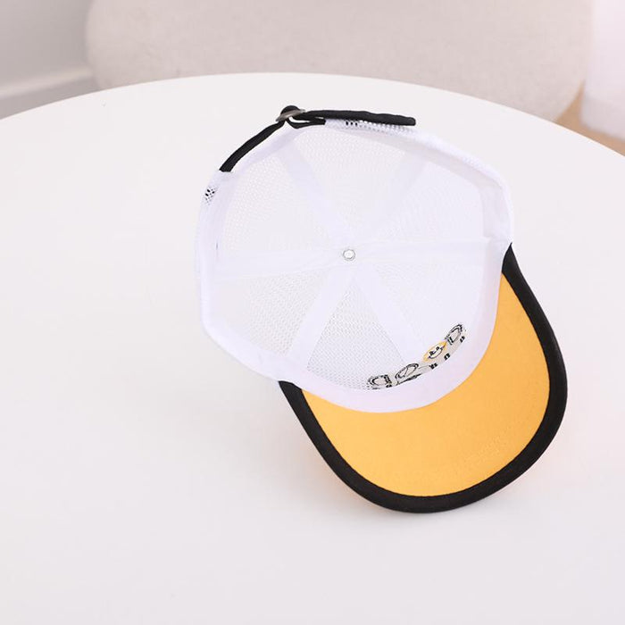 Summer GOOD Smiley Kids Mesh Sunshade Mesh Cap