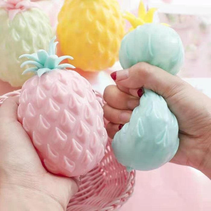 New Cheap Flour Pineapple Relief Stress Balls Fidget Toys Squeeze Fruit Anti Stress Decompression for Kids Antistress Children