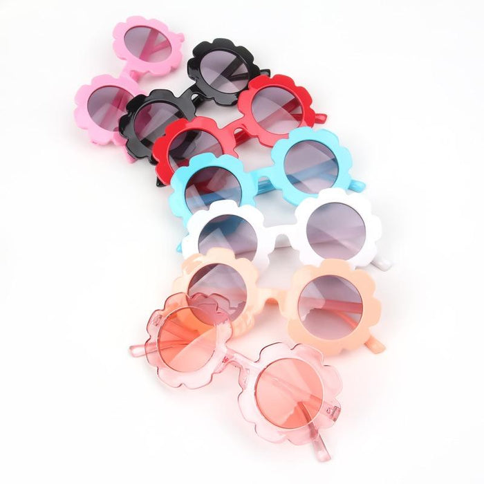 Children's small flower sunglasses and sunglasses