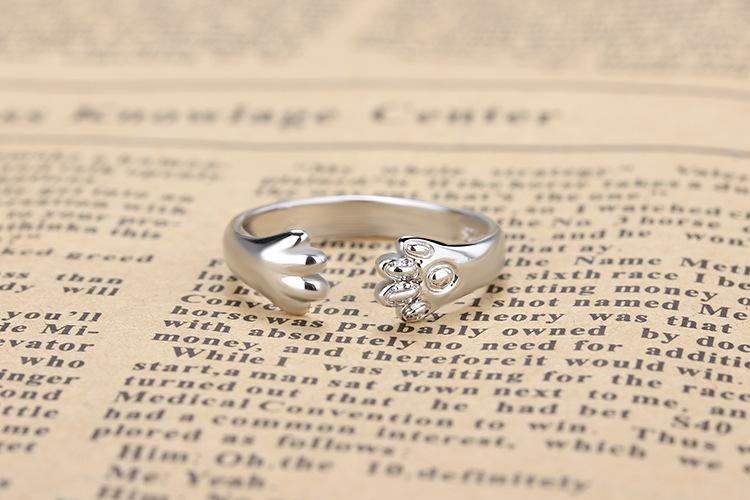 New Fashion Creative Cat Claw Opening Ring