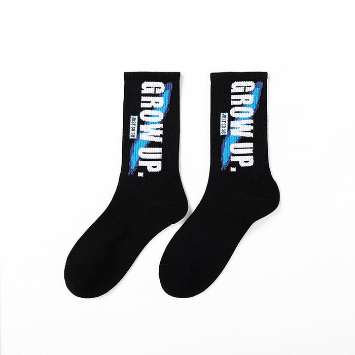 Funny Men Hip Hop Skeleton Socks