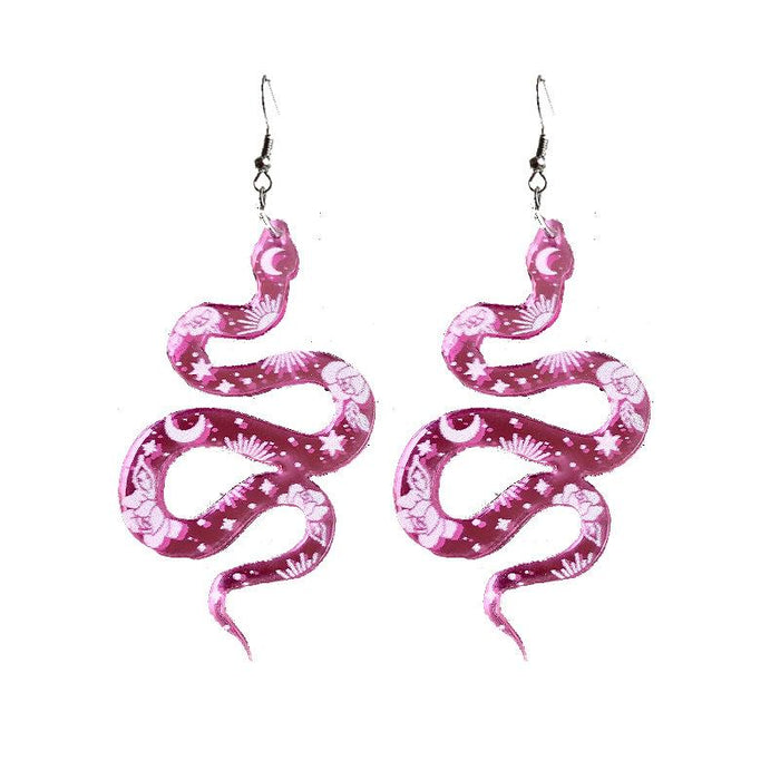 Acrylic Snake Earrings