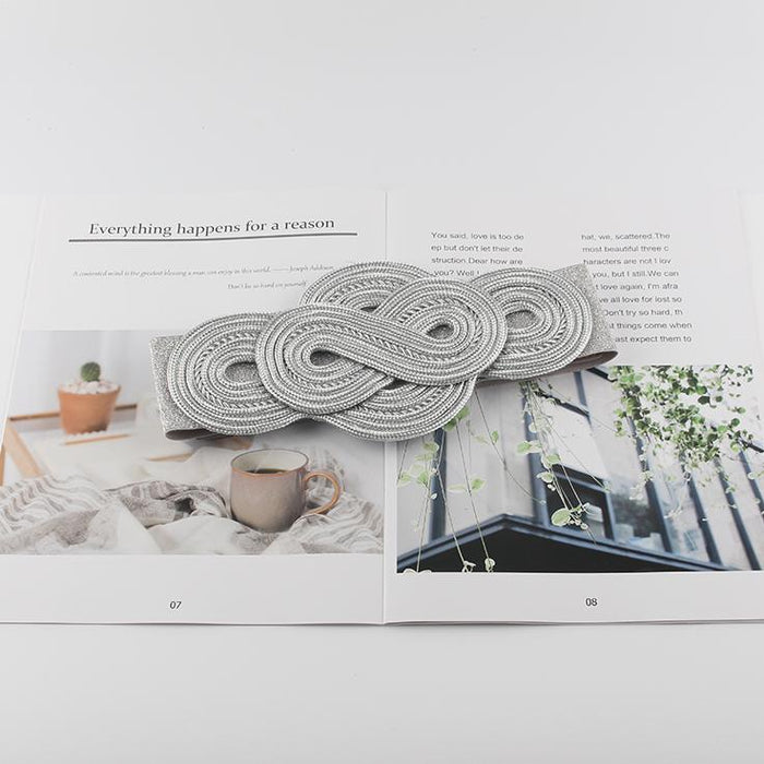 Women's Fashion Elastic Belt Simple Decorative Belt