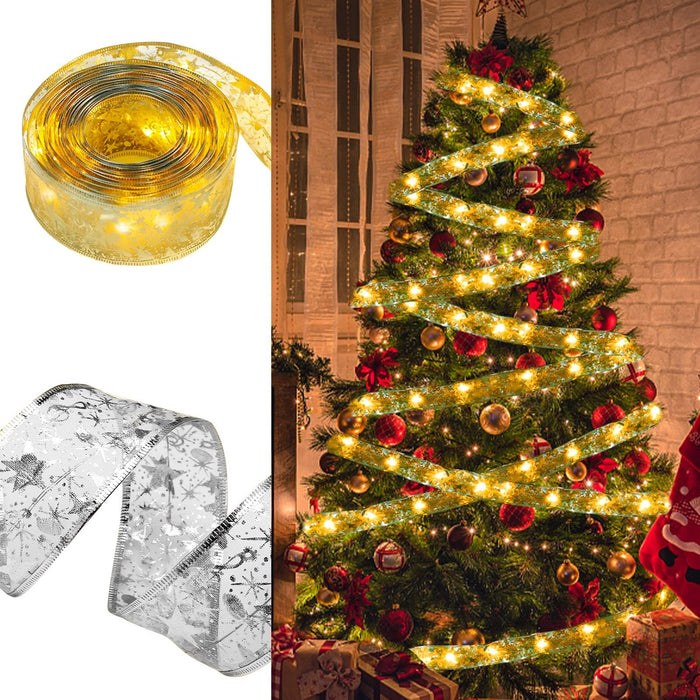 Ribbon Fairy Light Christmas Decoration 2022
