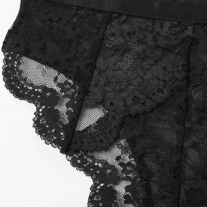 Sexy Mesh One-piece Lingerie Lace Slim Bodysuit