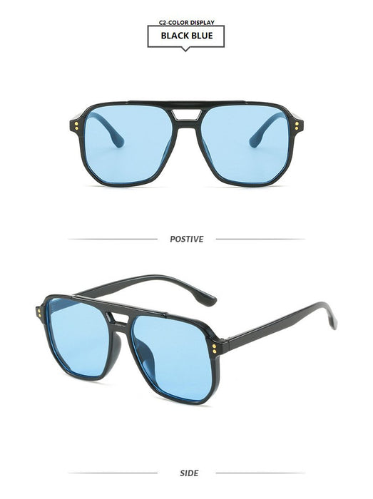 Frame double beam meter nail Sunglasses