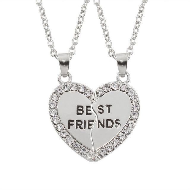 2 Pcs/ Set Best Friends Honey Love Couple Necklace
