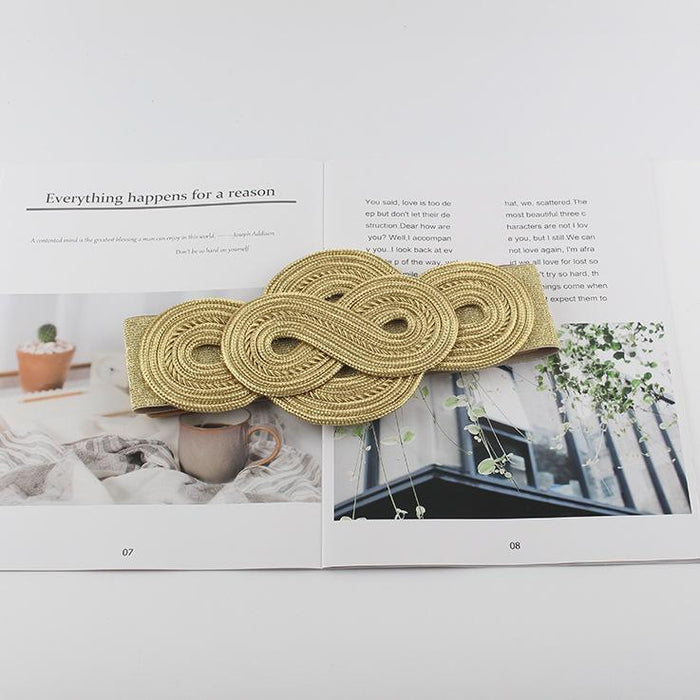 Women's Fashion Elastic Belt Simple Decorative Belt