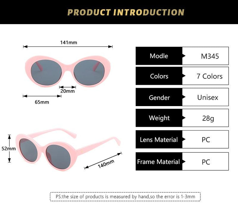 Oval rice nail simple Sunglasses