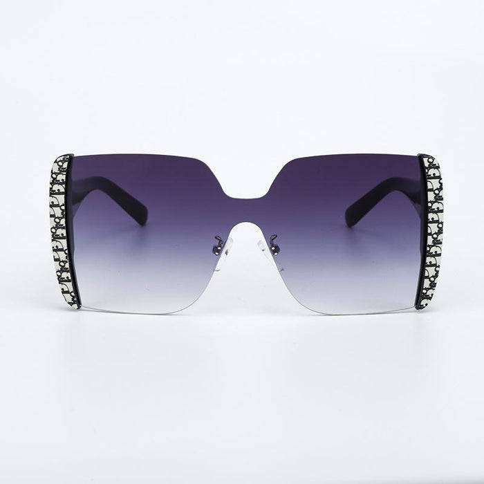 Men's and women's one piece flower wrapped Sunglasses