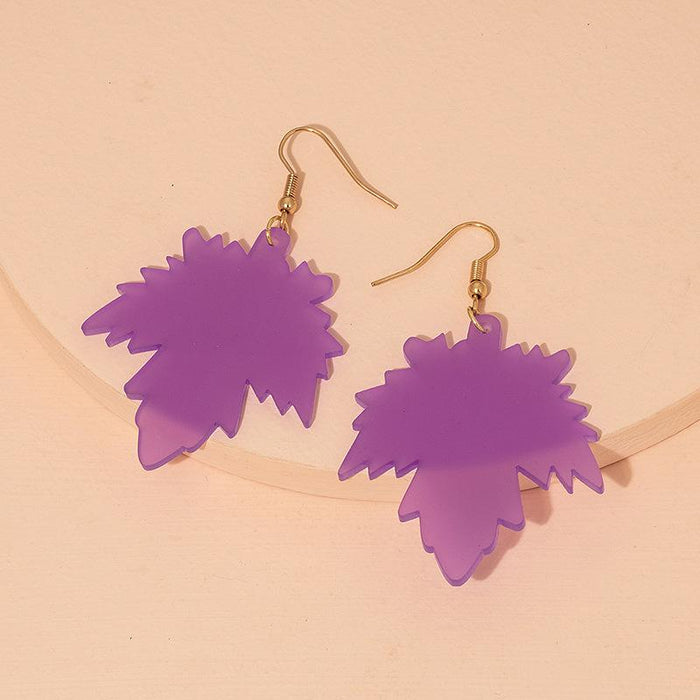 New Exaggerated Pop Maple Leaf Women's Earrings