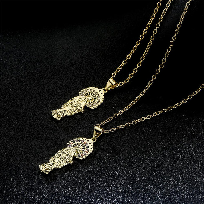 Fashion personality popular religious decoration Zircon Necklace