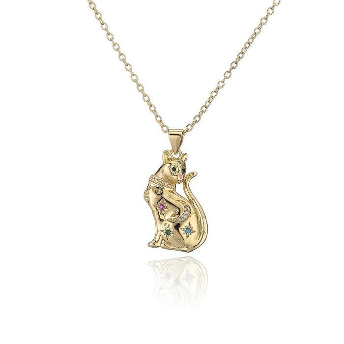 New Exquisite Personality Gold Color Little Tiger Pendant Necklace