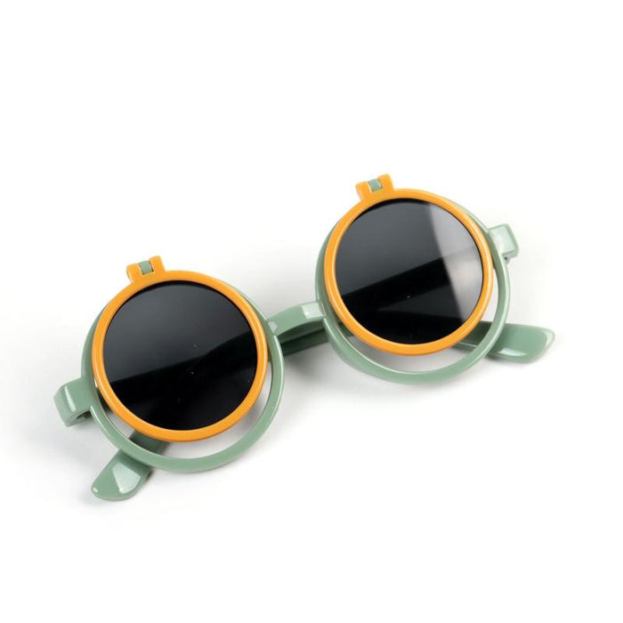 Children's Sunglasses flip round frame glasses