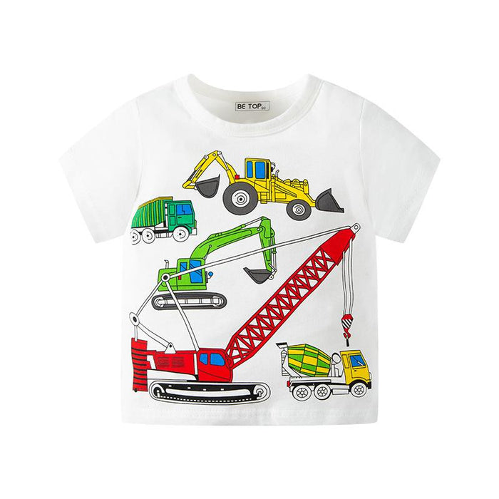 Children's short sleeved T-Shirt Medium and small children's cotton top fashion