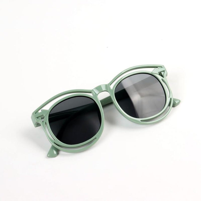 Children's Sunglasses round frame anti ultraviolet sunshade glasses