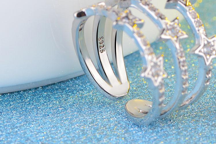 New Simple Small Star Personality Open Ring