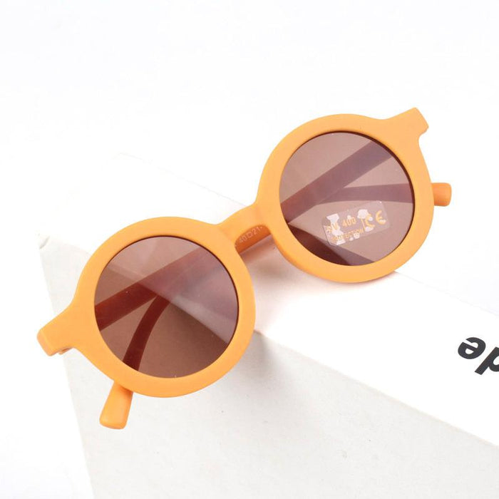 Children's Sunglasses frosted round frame glasses