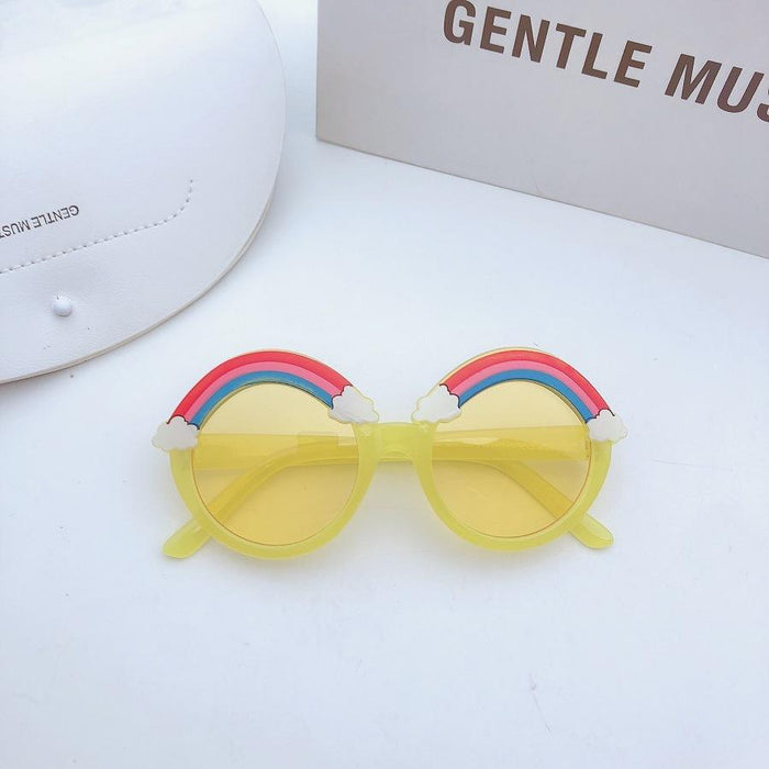 Children's Rainbow sunglasses and sunglasses round frame