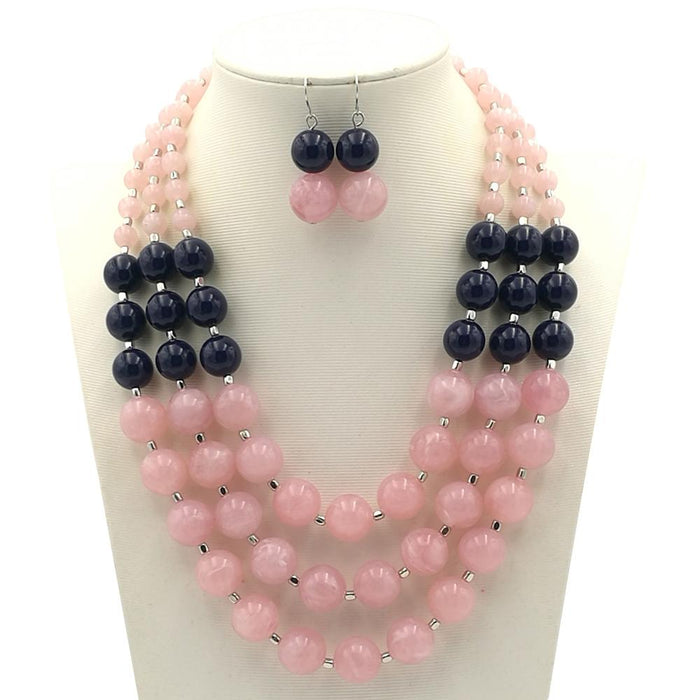 Women's Jewelry Fashion Simple Beaded Multi-layer Necklace Accessories