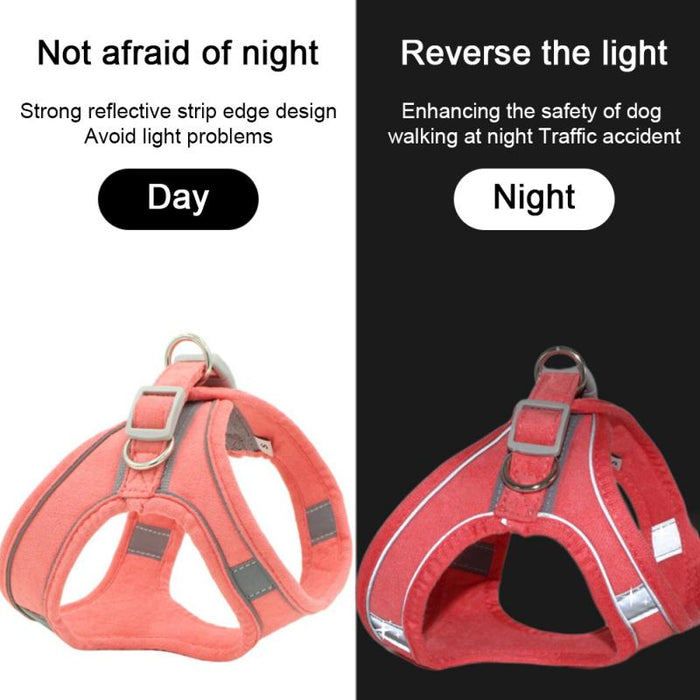 Pet Vest Vest Reflective Dog Neck Strap Collar Adjustable