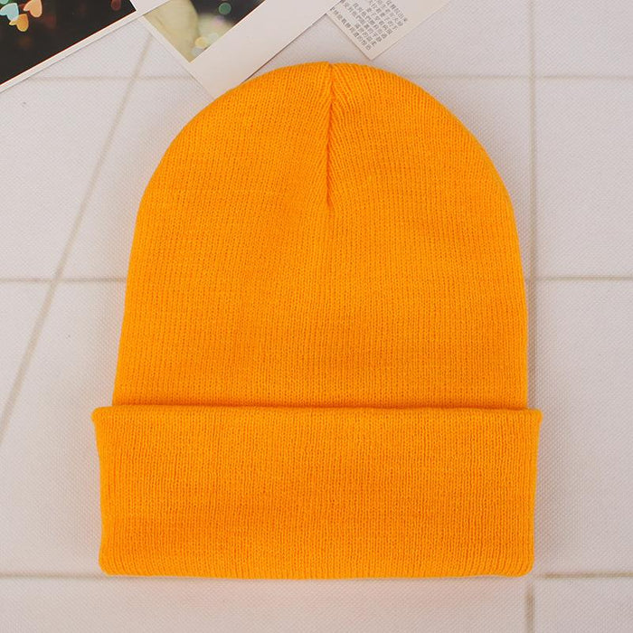 Winter Hats for Unisex Beanies Knitted Solid Cute Hat