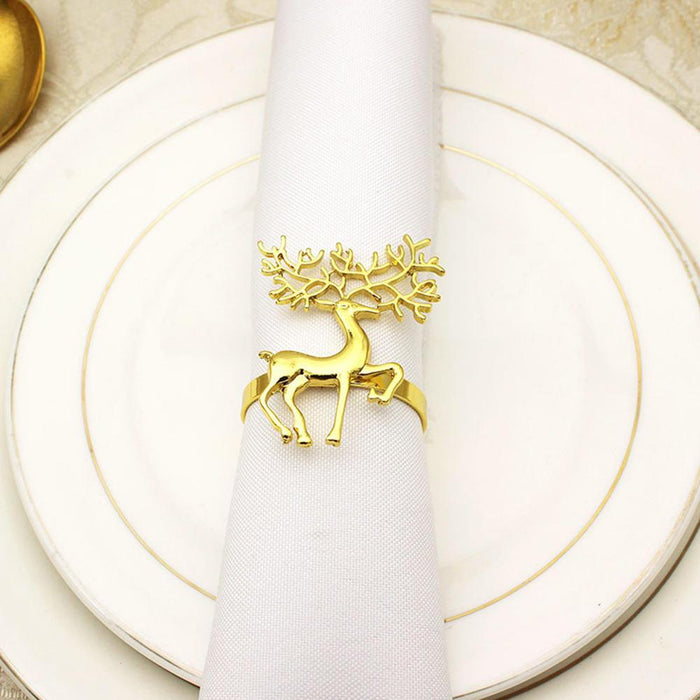 High-quality Cute Bow Pattern Napkin Ring For Bar Christmas Decoration