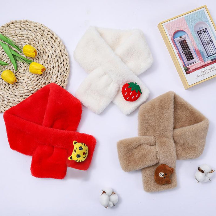 Cartoon Baby Winter Warm Thicken Scarfs