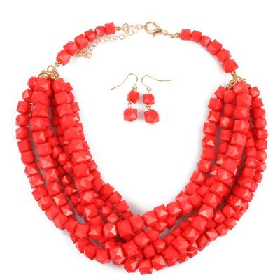 Ladies Jewelry Beaded Fashion Personality Layered Necklace