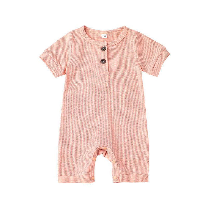 Multicolor Infant Short Sleeve Jumpsuit