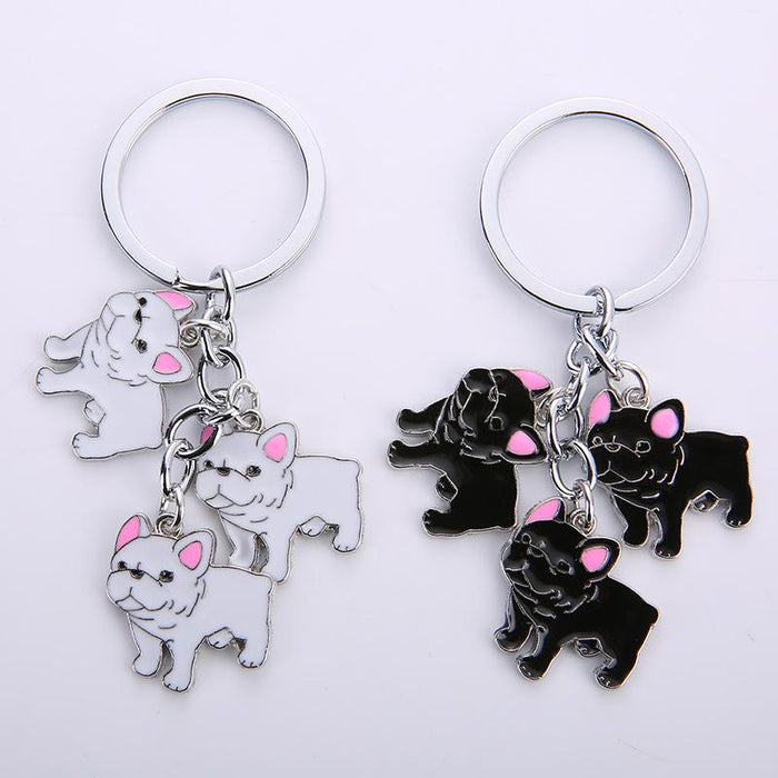Creative Cartoon Pet Dog Car Key Ring Keychain