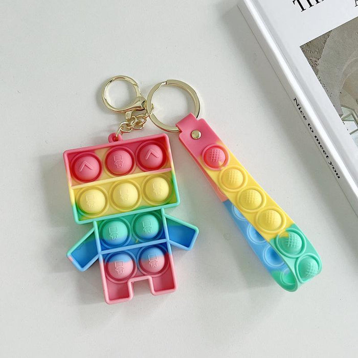 Silicone Waterproof Fruit Decompression Toy Pendant Ornament