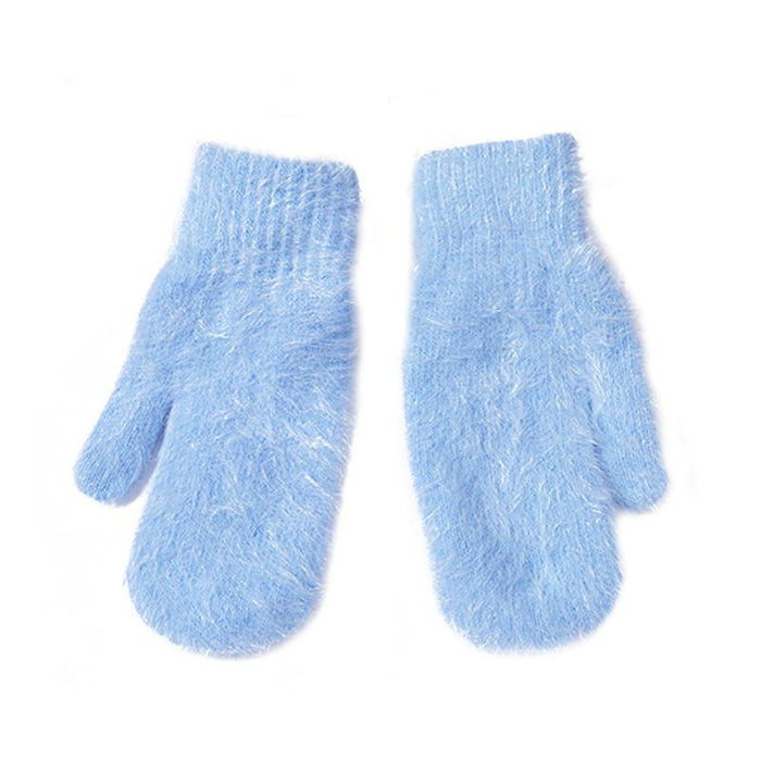 Female Elastic Full Fingers Gloves Cute Rabbit
