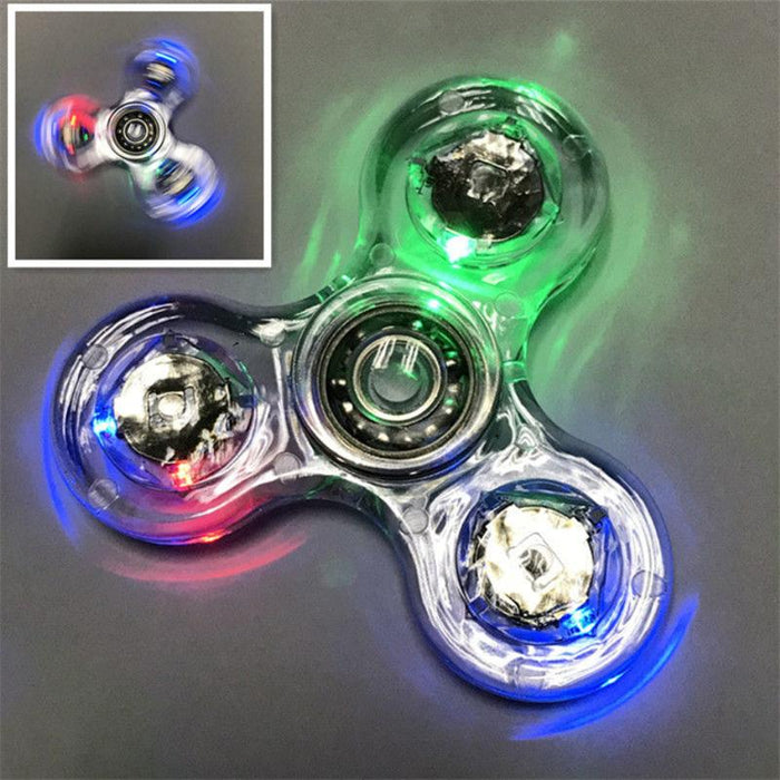 Glowing LED Light Finger Stress Relief Toy