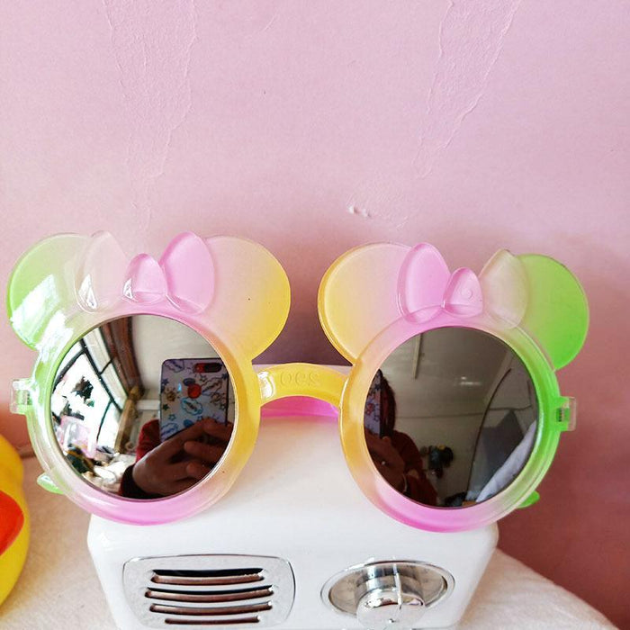 Girls' Colorful Peach Heart Children's Cartoon Sunglasses