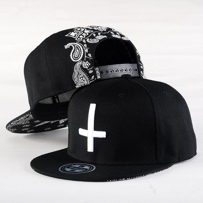 New Hip Hop Cross Embroidered Baseball Cap