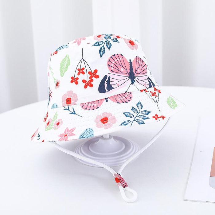Summer Outdoor Cartoon Print Children's Fisherman Hat
