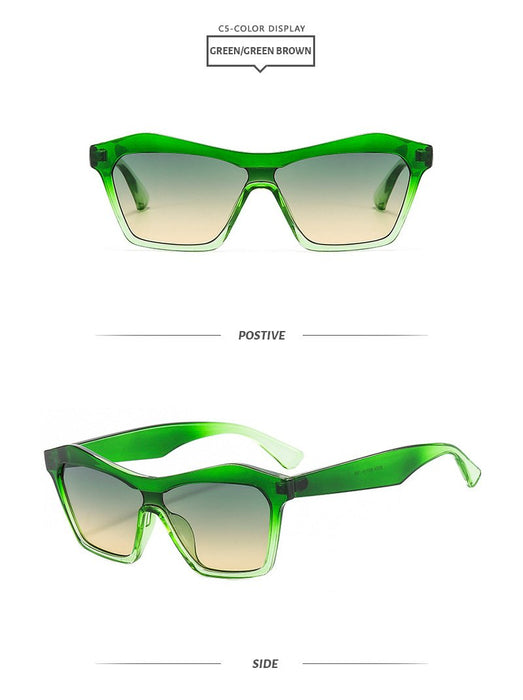 One piece gradient personalized Sunglasses