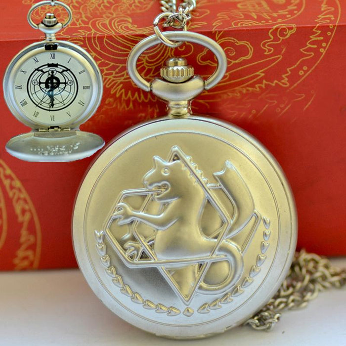 Steel Alchemist Animation Steel Snake Pocket Watch LL23704