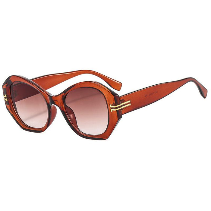 Irregular geometric personality light luxury Sunglasses